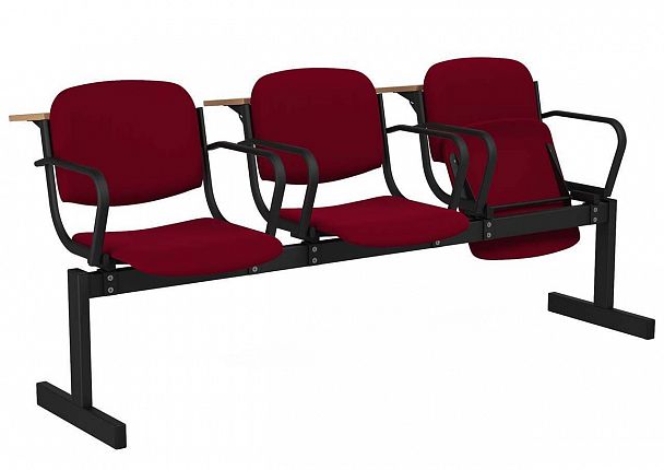 3-местный, мягкий, откидной, лекционный "253МОПЛ" - Вид 2