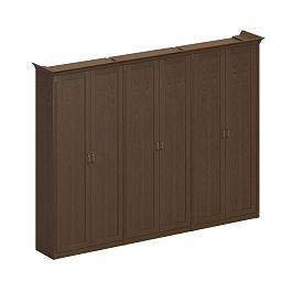 Шкаф комбинированный высокий (2 для документов + 1 для одежды комбинированный) Perseo ПС 358 дуб мелвилл - Фото предпросмотра