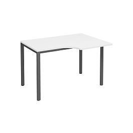 Стол эргономичный правый на металлокаркасе МП2 Комфорт МП2 К.А2 192 БП белый премиум / антрацит - Фото предпросмотра