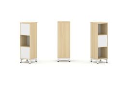 Style Project Набор стеллажа 2-х сторон., 3 яр. SN.NSD-311 Акация Лорка/Белый/Металл Белый 387*400*1 - Фото предпросмотра