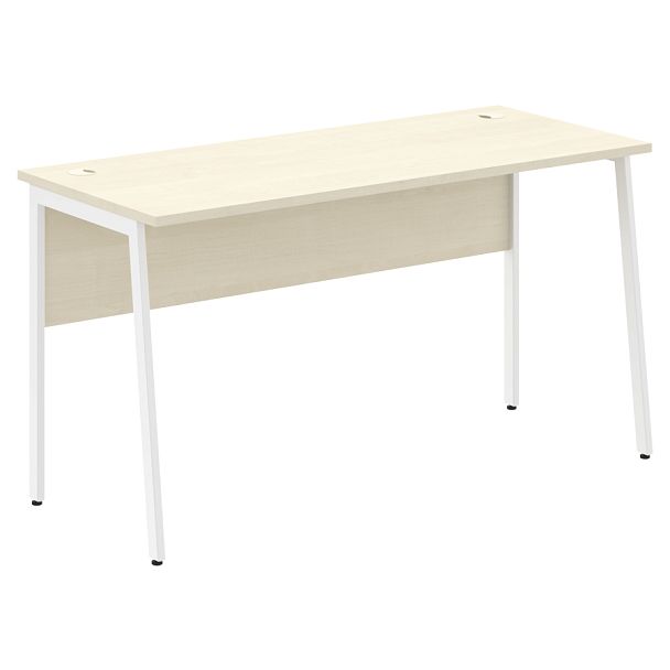 Стол прямой СП-3.1P Клен*/Белый 1400х608х755 IMAGO PLUS - Вид 1