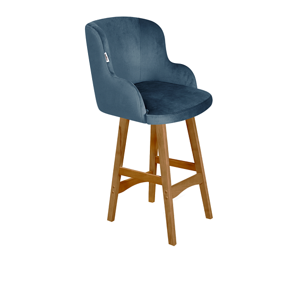 Стул полубарный Sheffilton SHT-ST39/S65-1 тихий океан/светлый орех - Вид 1