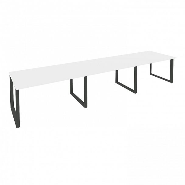 Стол переговорный "Onix" O.MO-PRG-3.3 белый/антрацит - Вид 1
