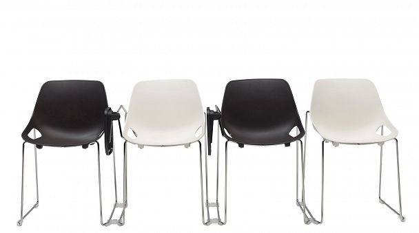 Стул Q5 (пруток), желтый, стопируемый - Вид 8