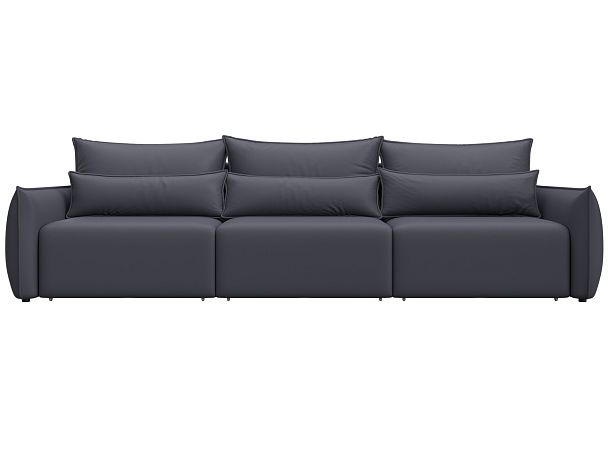 Диван прямой Лига-051 НПБ Лонг Экокожа серый - Вид 2