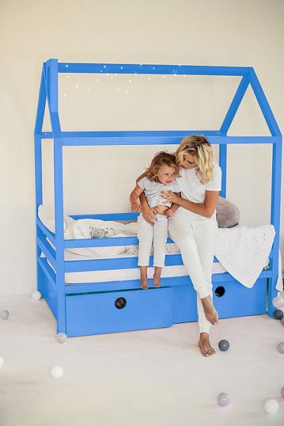 Кровать Дрима Box, голубой - Вид 8