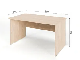 UNITY PС8-14 ДУБ СОНОМА Офисный стол прямоугольный Прямой 1400х800х750 - Фото предпросмотра