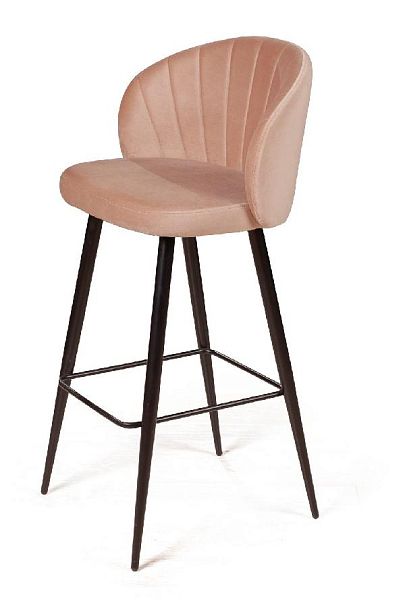 Стул барный Mont Blanc, бархат бежевый 5 / черный конус - Вид 8