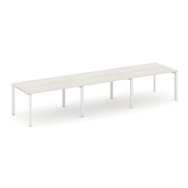 Style Project Next Стол переговорный SN-59P.SPRG-021.3 Дуб Наварра/Металл Белый 2940*980*750 - Вид 1