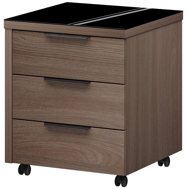 Тумба подкатная КТ-61.38 Темный шимо 534x534x632 Акцент - Вид 1