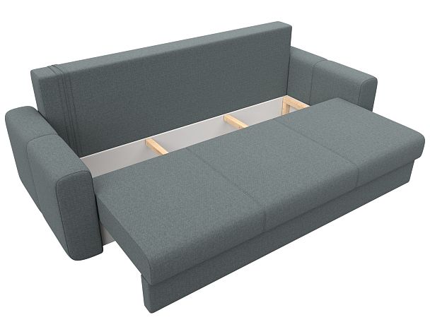 Диван прямой Лига-031 Рогожка серый - Вид 7