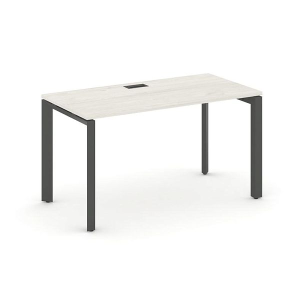 Style Project Next Стол письменный SN-59P.SP-012 Дуб Наварра/Металл Антрацит/Черный Заглушка 1180*700*750 - Вид 1