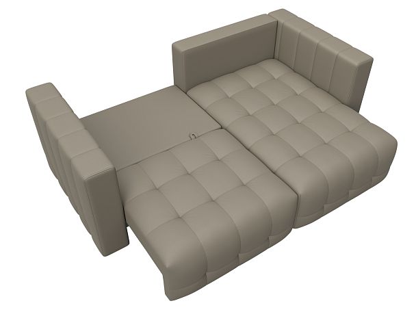 Диван угловой Лига-052 НПБ угол универсальный Экокожа бежевый - Вид 8