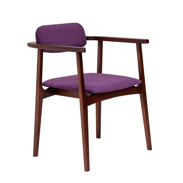 Стул Gavi, велюр Sharli 10, ножки бук морилка старинный орех - Вид 1