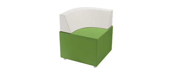 Угловой элемент "Модуль М-70/3" (спинка радиусная) - Вид 1