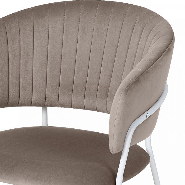Комплект кухонных стульев Даксон мокко велюр/белый, 4 шт. - Вид 6