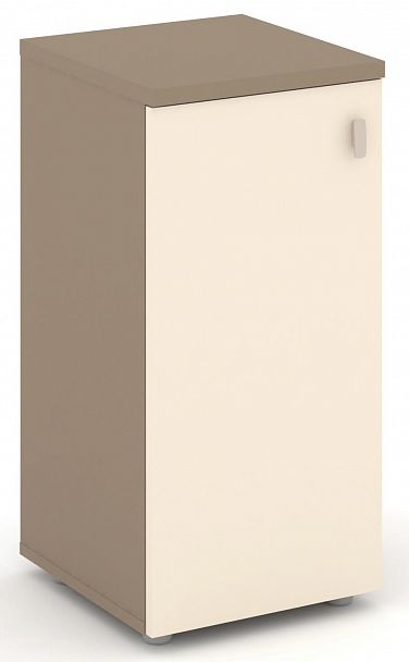 Шкаф низкий узкий (1 низкий фасад ЛДСП) "ESTETICA" ES.SU-3.1  Сатин - Вид 1