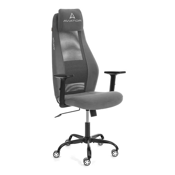 Кресло Авиатор Плт Металбл/Aviator Plt Metalbl, флок/ткань, серый - Вид 19