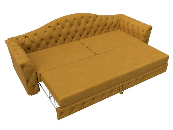 Диван прямой Артис Велюр желтый - Вид 7
