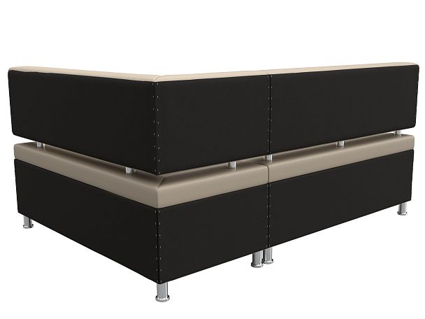 Кухонный уголок Стайл правый (полностью экокожа бежевая) - Вид 6