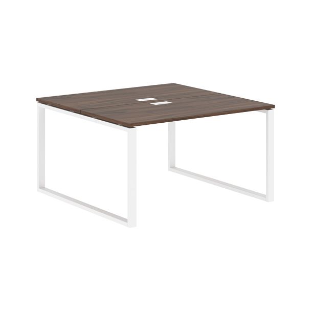 Стол 2-х местный EQWST 1313 Дуб Денвер тёмный/Белый 1360х1346х750 EDIS - Вид 1