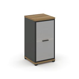 Concept Шкаф 1 узкая секция, 2 ниши CN.STU.E-213 RMB A Сандал Янтарный/Антрацит/Металл Антрацит/Сатин 420*420*818 - Фото предпросмотра