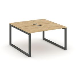 Стайл Проджект Рабочая станция 2-х сторон. SN-5O.DRS-001 Тиквуд Светлый/Металл Антрацит 980*1232*750 - Фото предпросмотра