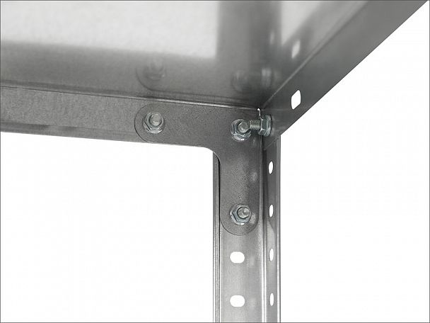 Стеллаж ES 150KD/75Х30/4 оцинкованный - Вид 2