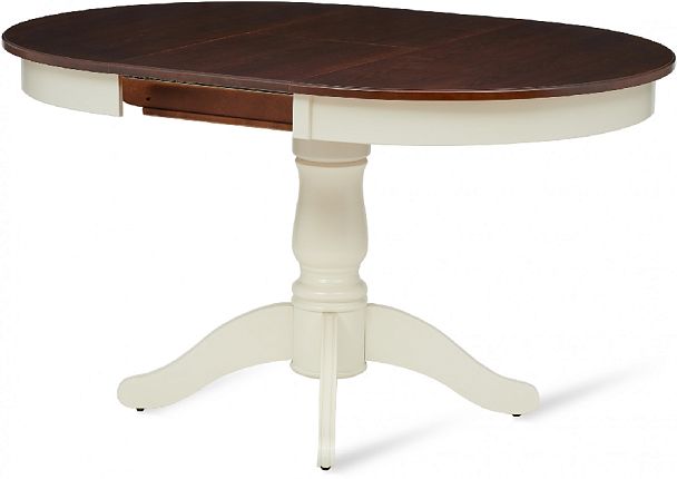 Стол деревянный раздвижной Вэлт D110(150)х110х76 Античный орех/Cлоновая кость - Вид 3