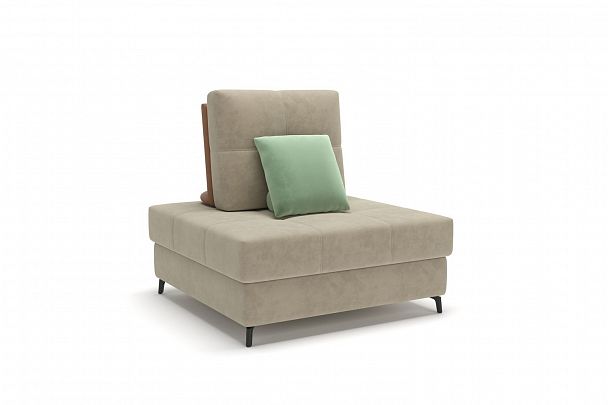 Reef кресло с ящиком замша бежевый - Вид 2