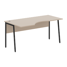 Стол прямой СА-1P(L) Мокачино/Антрацит 1600х900х755 IMAGO PLUS - Фото предпросмотра