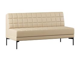 Модуль Everprof Delta трехместный Металл Черный Экокожа Бежевый - Фото предпросмотра