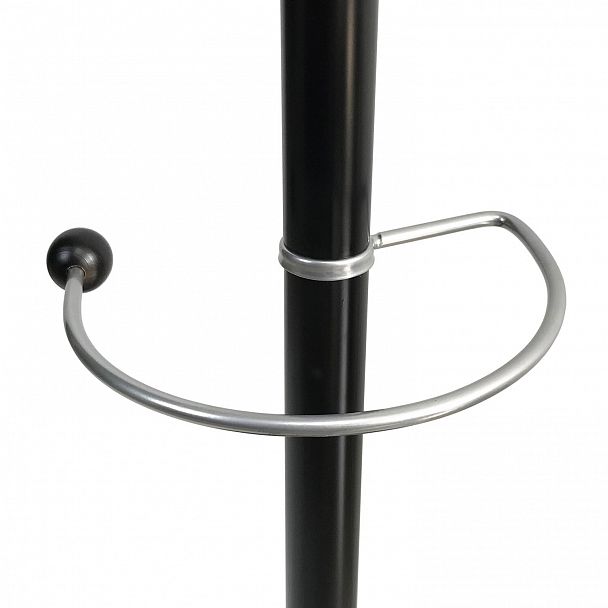 Вешалка-стойка BRABIX "CR-8342" на мраморном диске, металл, 5+4 крючка, цвет черный, 606439 - Вид 5