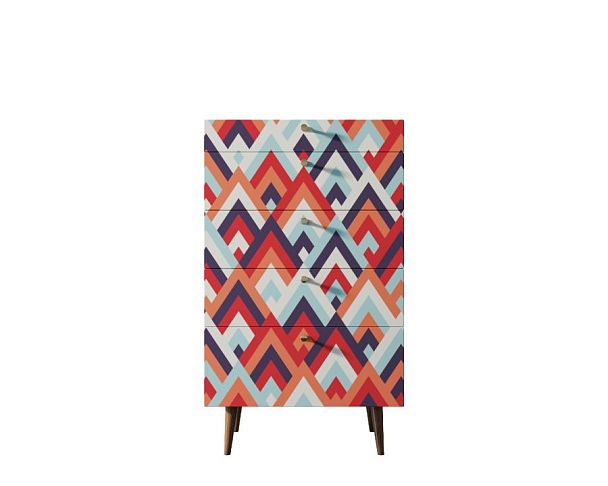 Комод высокий Berber принт 2 арт BB10/Print_02 - Вид 1