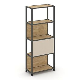 Shelf Mobile Стеллаж 5 уровней 1 секция VR.LT-STK-506.08 Тиквуд Светлый/Металл Антрацит/W-04 800*400*2000 - Фото предпросмотра