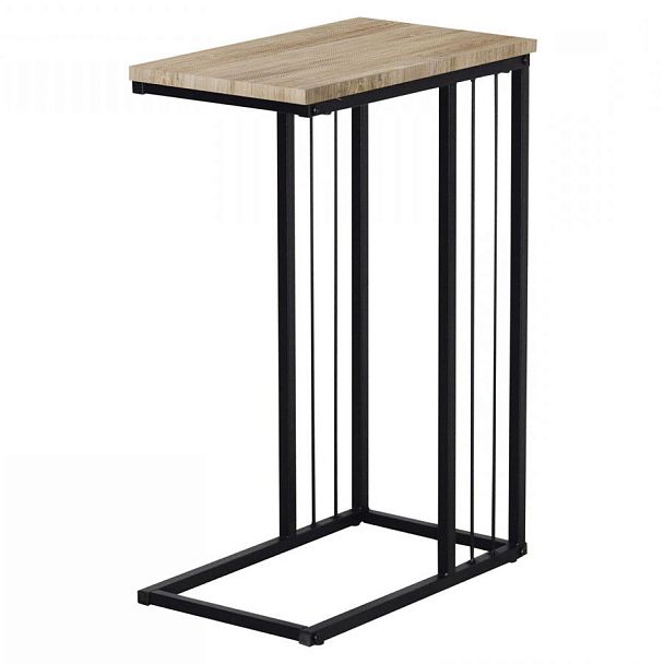 Стол журнальный на металлокаркасе BRABIX LOFT CT-002, 450х250х630 мм, цвет дуб натуральный, 641862 - Вид 1