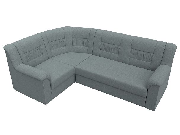 Диван угловой Карелия левый угол Рогожка серый - Вид 5