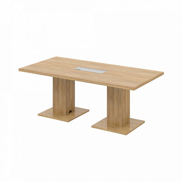 Стол переговорный "Столы для переговоров" ПК-КНГ-СТГ200Х100-В1-926 дуб скальный - Вид 1