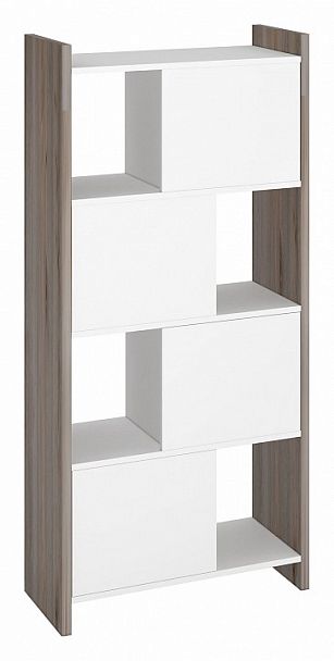 Стеллаж комбинированный Домино Лайт СТЛ-3В Белый/Нельсон - Вид 1