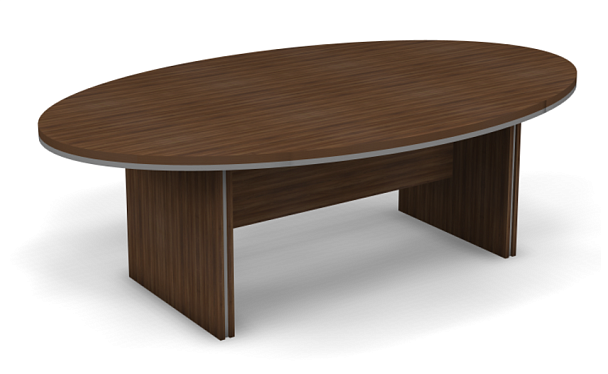 Конференц-стол овальный 2200 Берлин Орех Вармия/Серый КСО 220 - Вид 1