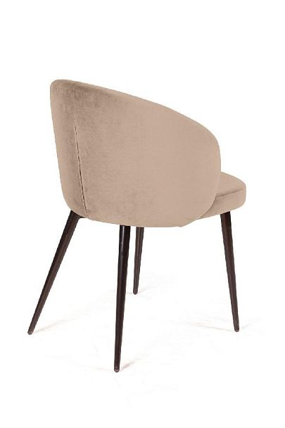 Стул Mont Blanc, бархат бежевый 5 / черный конус - Вид 9