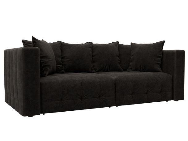 Диван прямой Лига-052 НПБ Велюр коричневый - Вид 1