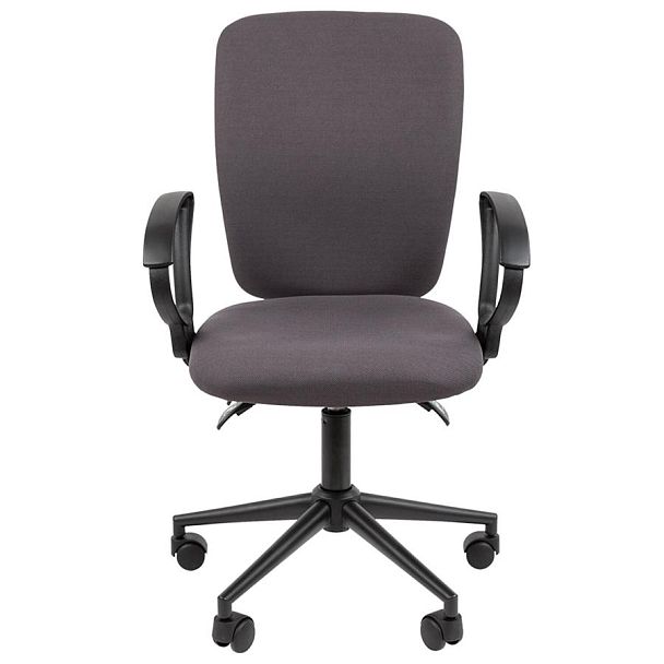 Кресло офисное Chairman CH 9801, пятилучие металл, ткань, серое, 7150936 - Вид 4