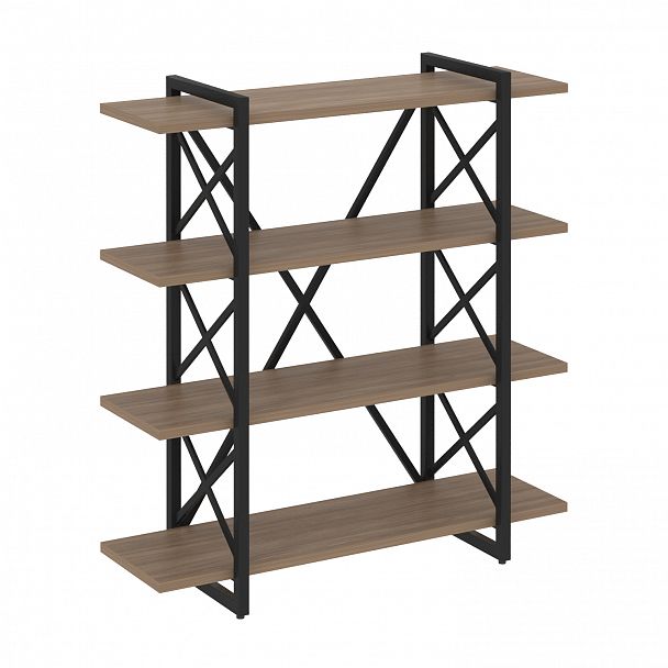 Стеллаж на опорах "Loft" VR.L-MST.O-4.8V дуб аризона/черный - Вид 1