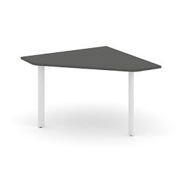 Style Project Next Угловой элемент переговорного стола SN-59.UPRG-031 Антрацит/Металл Белый 1180*1180*750 - Фото предпросмотра