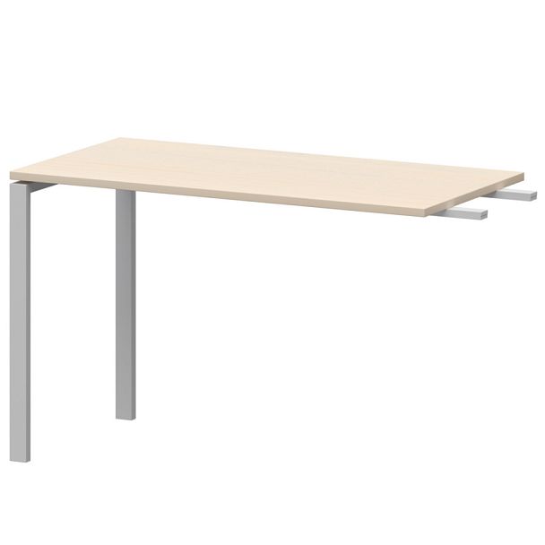 Бриф-приставка на металлокаркасе АМ-120.60 Бук/Белый 1200x600x760 Арго-М - Вид 1