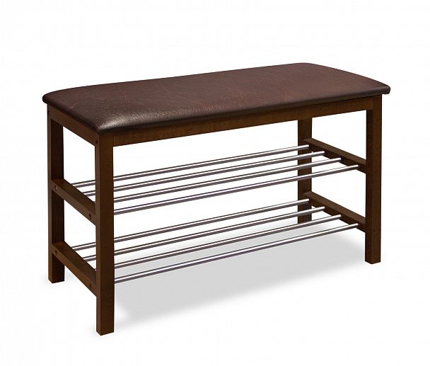 Банкетка деревянная Sheffilton SR-0628 темный орех/коричнев - Вид 2