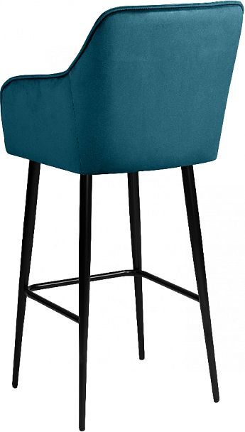 Барное поворотное кресло Мони К, Confetti izumrud/черный - Вид 6