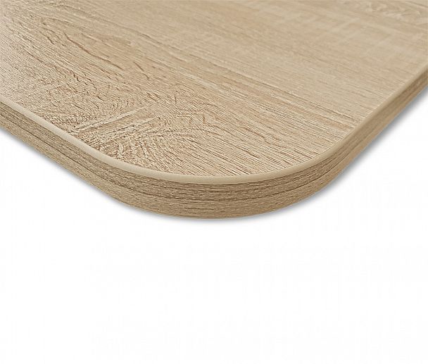 Стол SHT-TU7-1/60/60 ЛДСП корич.муар(цинк)/черный/дуб сонома - Вид 5