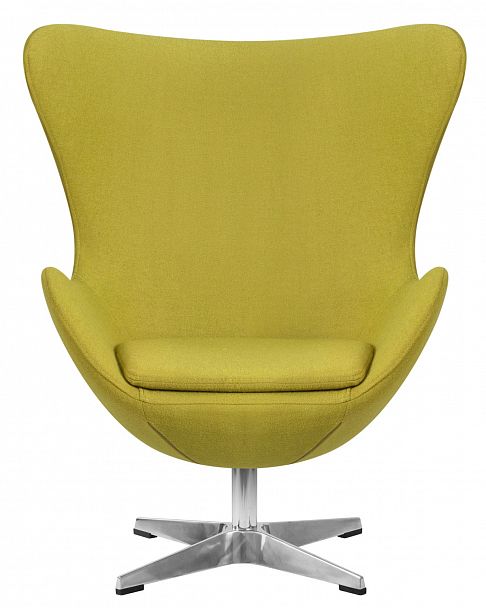 Кресло дизайнерское DOBRIN EGG (светло-зеленая ткань AF3) - Вид 2
